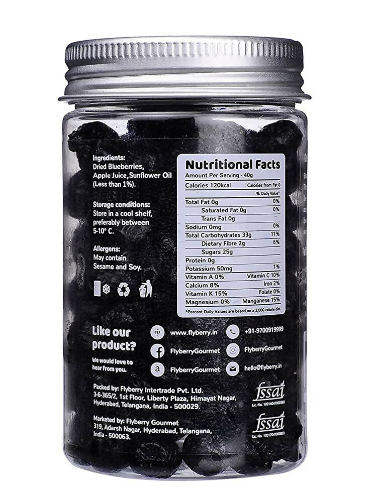 Flyberry Gourmet Dried Bold Blueberries - Distacart