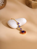 Ruby Raang Blue Meenakari Kundan Maang Tikka - Distacart