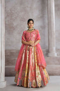 Kesar Fab Pink Silk Embroidered Lehenga