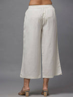 Juniper Women's Natural Solid Wide Leg Palazzo - Distacart
