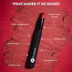 Sugar Cosmetics Matte Attack Lipstick, Transferproof & Smudgeproof - Plums N Roses
