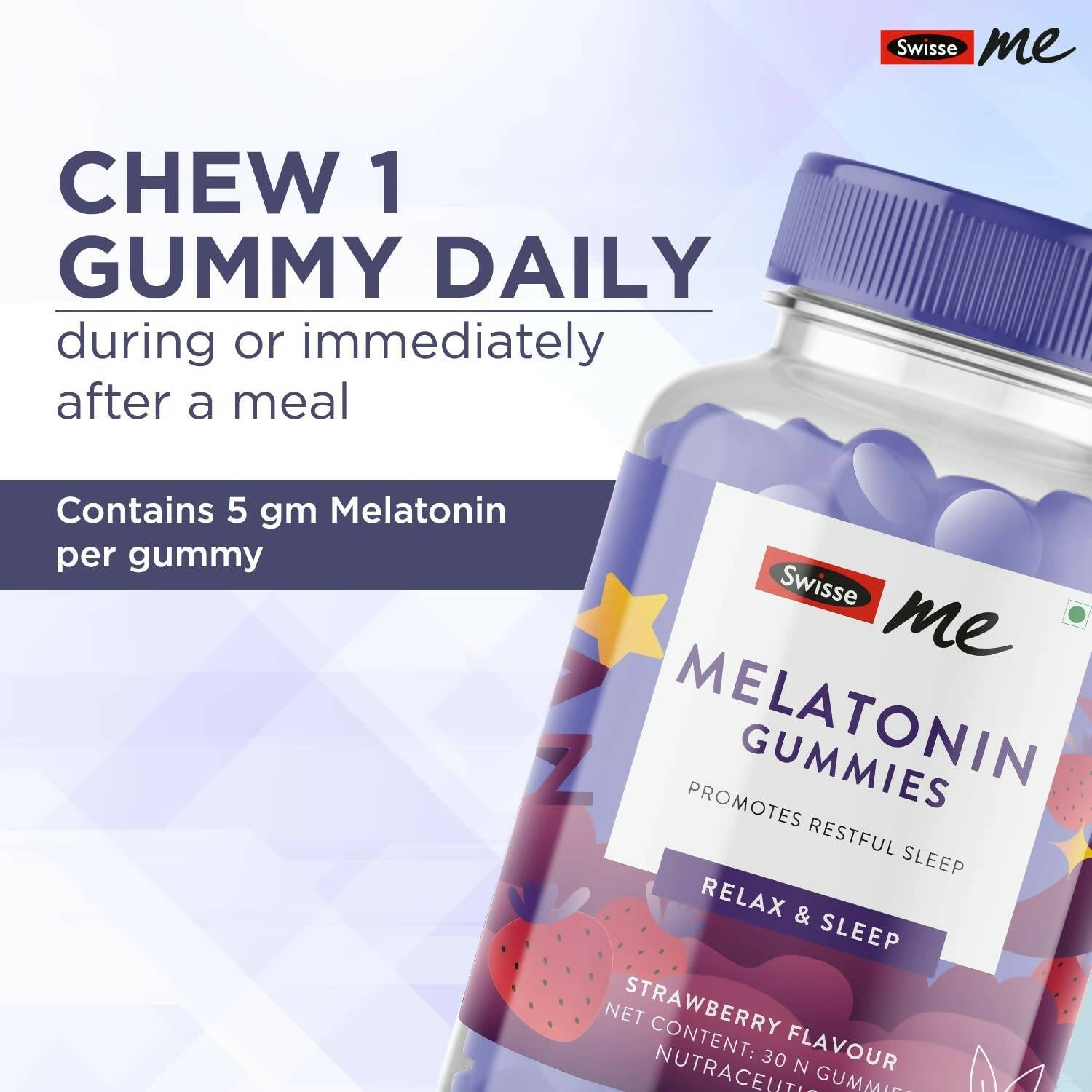 Swisseme Melatonin Gummies For Restful Sleep - Distacart