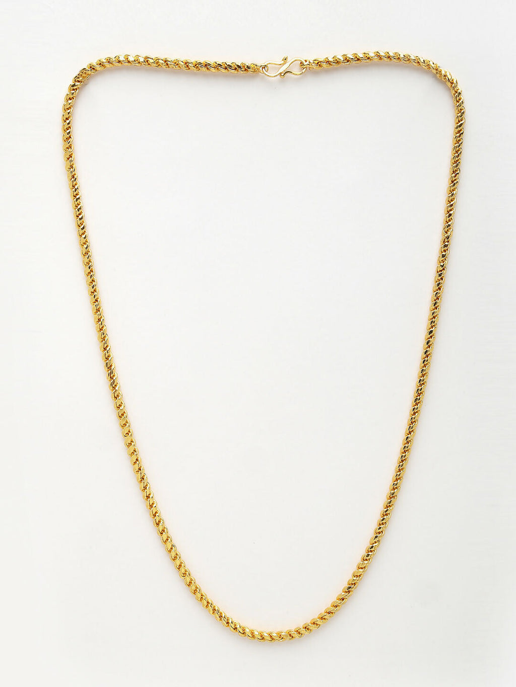 NVR Men's Gold-Polished Stainless Steel Chain