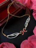 Joban Fashion Women Red Pachi Kundan Pendant Pearl Mala Necklace - Distacart