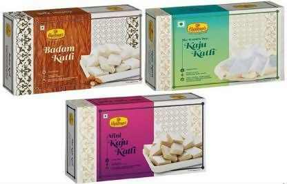 Haldiram's Nagpur Kaju Katli, Badam Katli, Mini Kaju Katli - Distacart