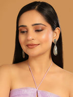 Nuyug 22K Gold Plated Labradorite Stone Contemporary Drop Earrings - Distacart