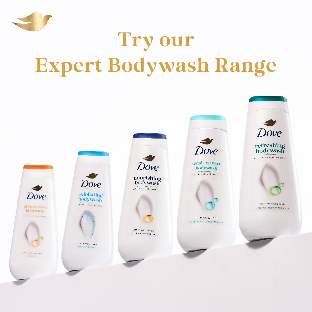 Dove Dryness Care Bodywash With Triple Hydration Serum