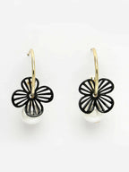 NVR Women Gold-Toned Teardrop Shaped Drop Earrings - Distacart