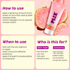 PLIX The Plant Fix Guava Glow Regime With Cleanser With 10% Vitamin C Serum & Invisible Sunscreen