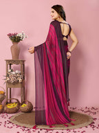 Attractive These Party Wear Ready To Wear Saree - Pink