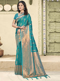 Shree Shyam Fashion Silk Sky Blue Saree - Distacart