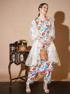 Myshka Women Multi Solid Kurta & Trousers With Dupatta - Distacart
