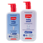 LuvLap Baby Wash + Baby Lotion Combo Set