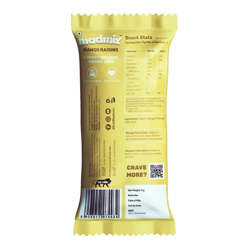 Madmix Mango Mood Raisins - Distacart