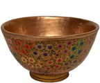 Nizalia Floral Motif Embossed Paper Mache Bowl - Limited Time Offer