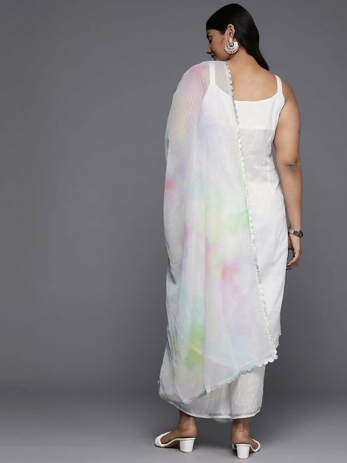 Ahalyaa Women's Traditional wear Kurta Set - White