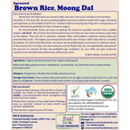 TummyFriendly Foods Organic Sprouted Brown Rice, Moong Dal Porridge Mix - Distacart