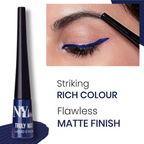 NY Bae Truly Matte Liquid Eyeliner - Brave Blue - Distacart
