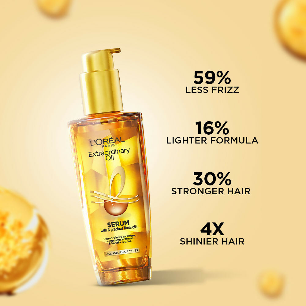 L'Oreal Paris Extraordinary Oil Hair Combo For Shiny & Frizz Free Hair - Distacart