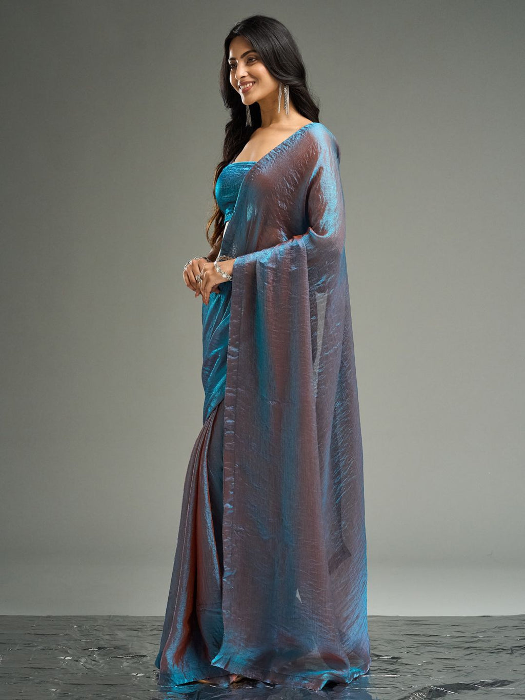 kasee Embellished Silk Blend Saree - Distacart