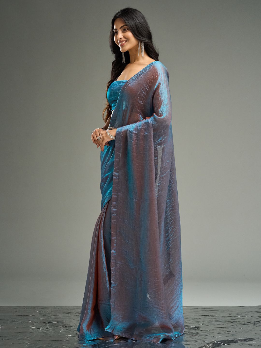 kasee Embellished Silk Blend Saree - Distacart