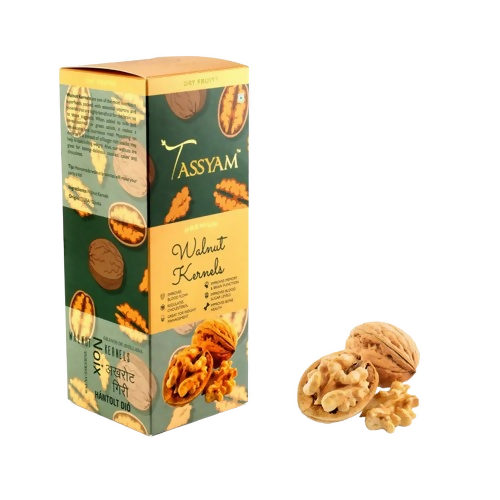 Tassyam Organics Premium Imported Walnuts Akhrot - Box - Distacart