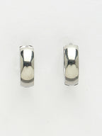NVR Men's Silver-Plated Stainless Steel Hoop Earrings - Distacart