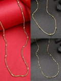 NVR Women's Set of 3 Gold-Polished Minimal Chain