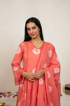 Joban Fashion Pink Tie & Dye Cotton Suit Set - Distacart