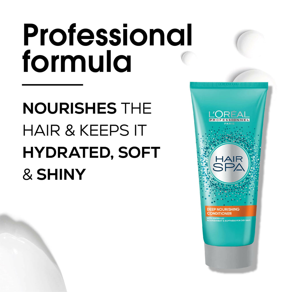 L'Oreal Paris Professionnel Hair SPA Deep Nourishing Conditioner for Dry Hair with Water Lily