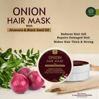 Al Masnoon Onion Hair Mask with Aloe Vera & Black Seed Oil - Distacart