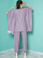 Women Republic Purple Cotton Kafttan With Palazzo - Distacart