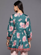 Ahalyaa Women's Traditional wear Tunic - Green