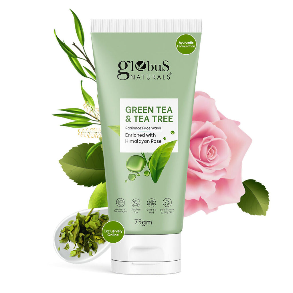 Globus Naturals Green Tea & Tea Tree Face Wash - Distacart