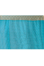 Joban Fashion Blue Banarasi Soft Pure Handloom Banarasi Silk Saree