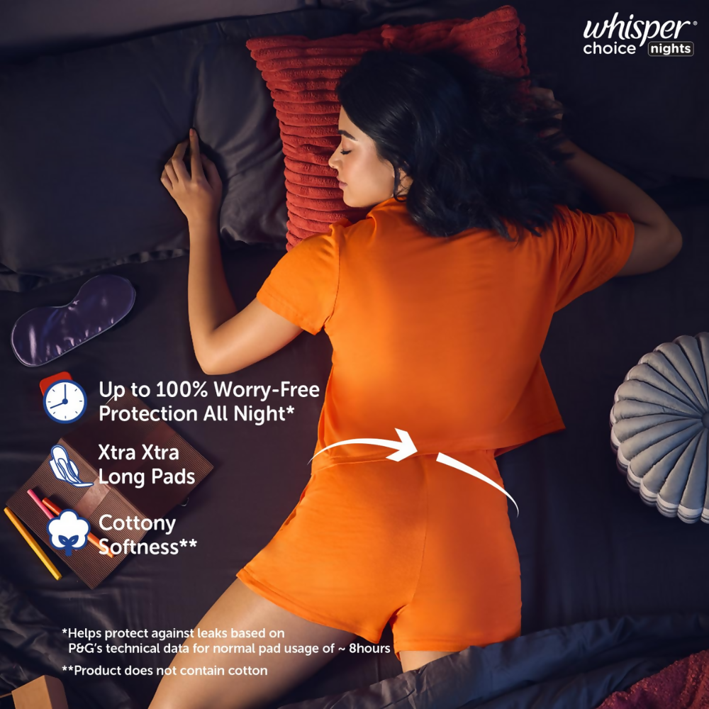 Whisper Ultra Overnight Sanitary Pad - XXL Plus - Distacart