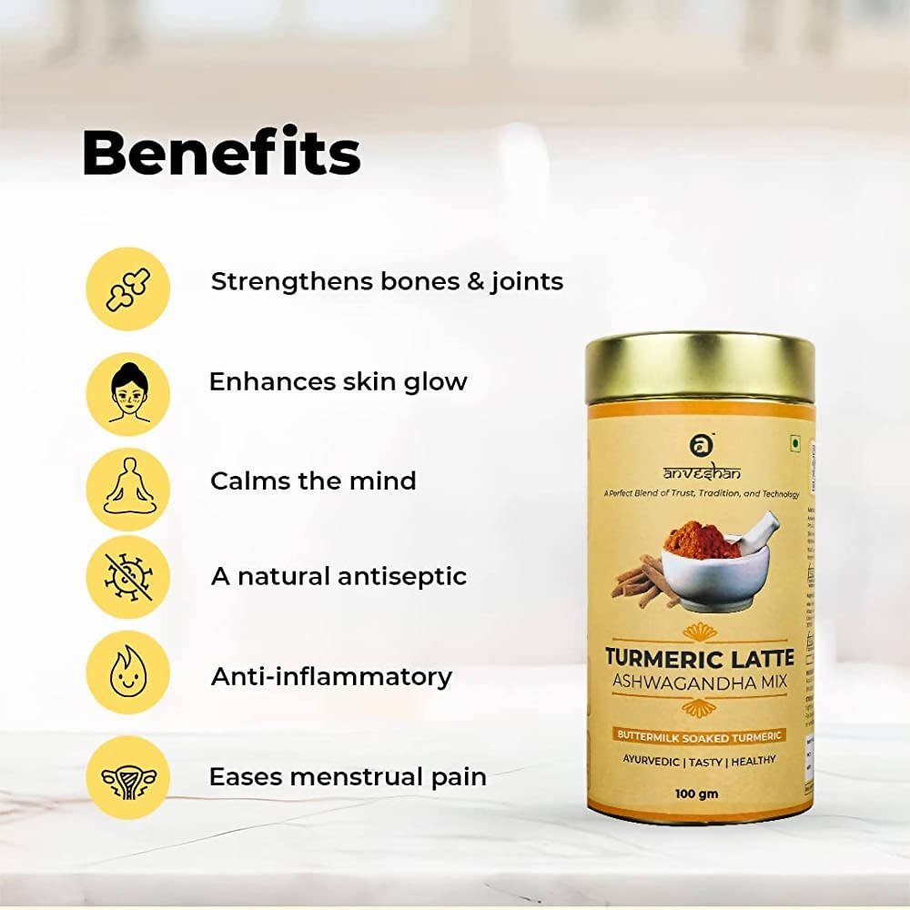 Anveshan Turmeric Latte Ashwagandha Mix