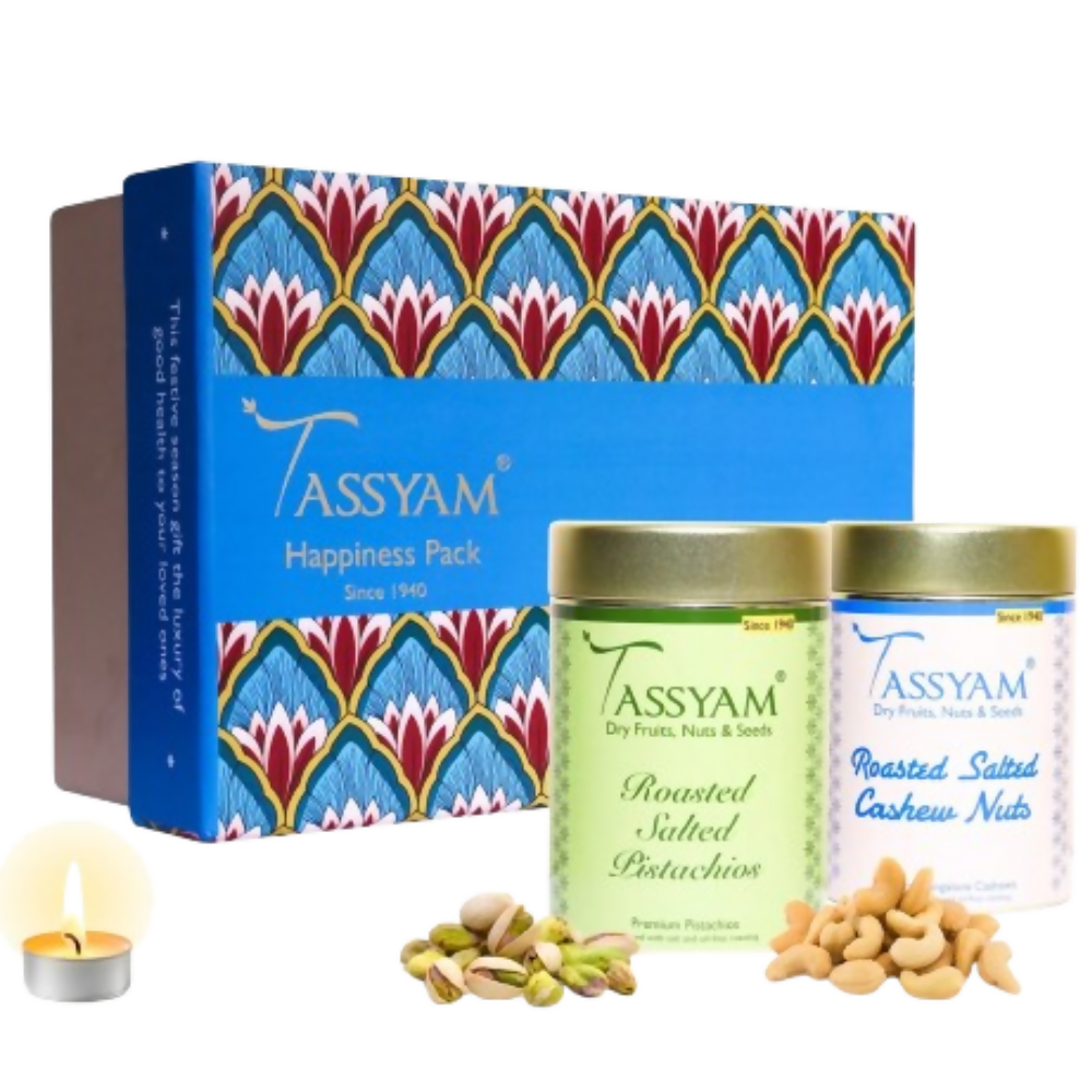 Tassyam Organics Dry Fruit Set - Salted Cashew and Pistachios - Distacart