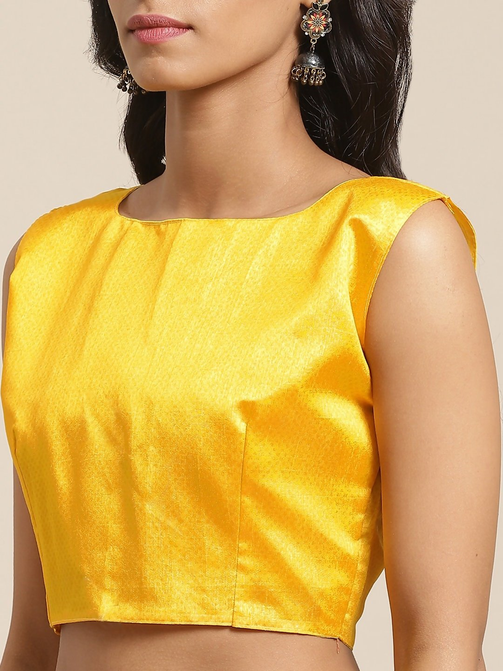 Saree Mall Yellow & Beige Printed Saree - Distacart