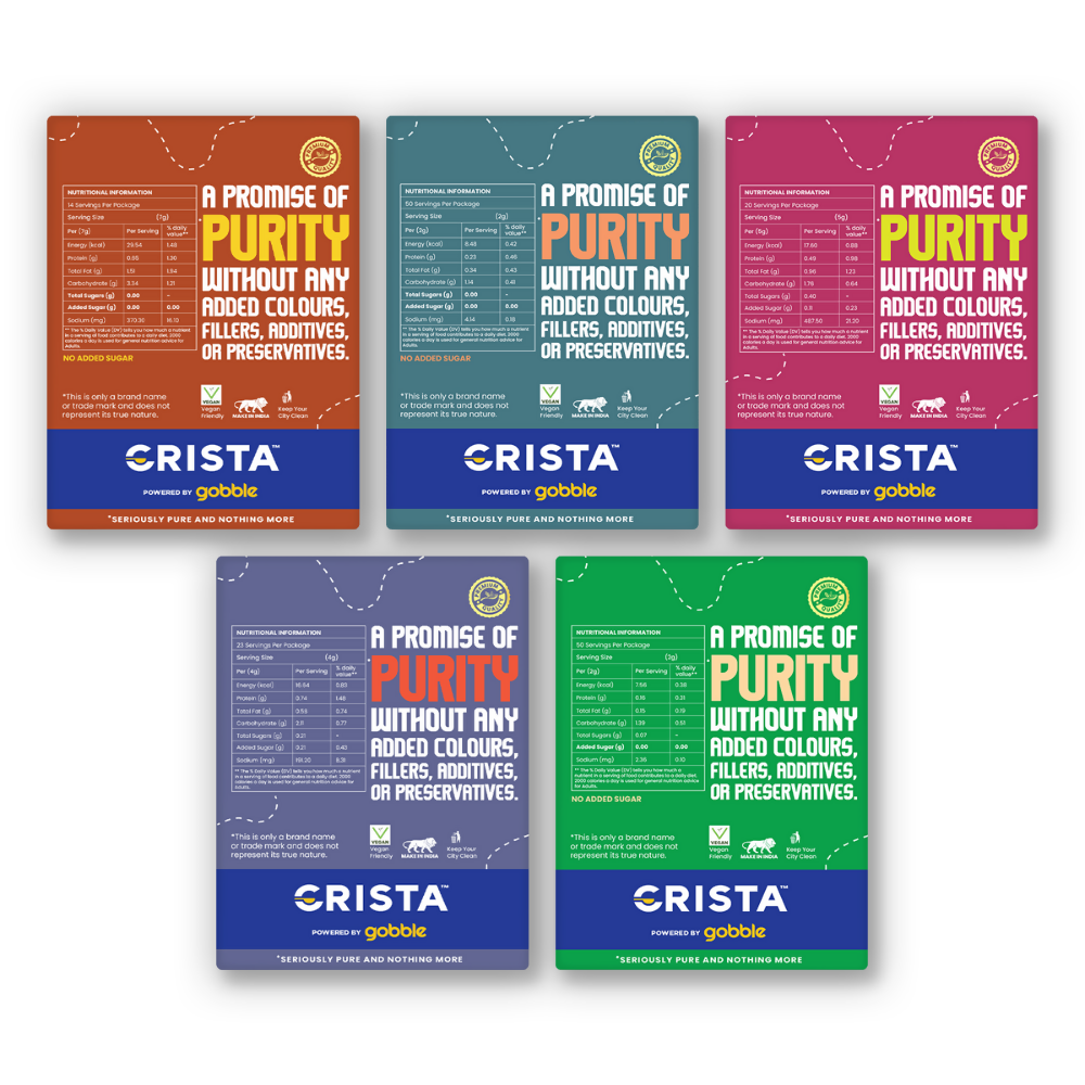 Crista Spices Indian Street Food Seasonings Combo Pack - Distacart