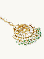 Nuyug 22K Gold-Plated Crystal & Pearl Studded Matha Patti - Distacart