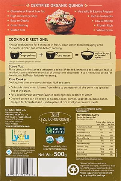 Organic India Quinoa - Distacart