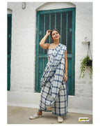 ECDCKCHCheckSareeBlue (5)