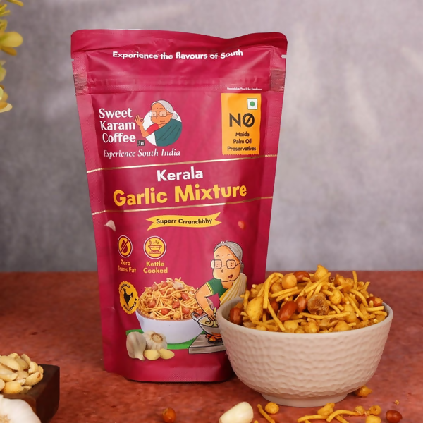Sweet Karam Coffee Kerala Garlic Mixture - Distacart