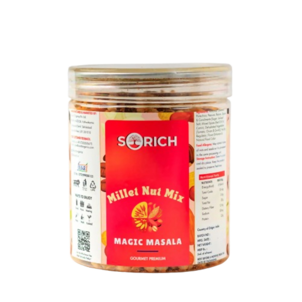 Sorich Organics Millet Nut Mix – Magic Masala Crunchy & Healthy Snack - Distacart