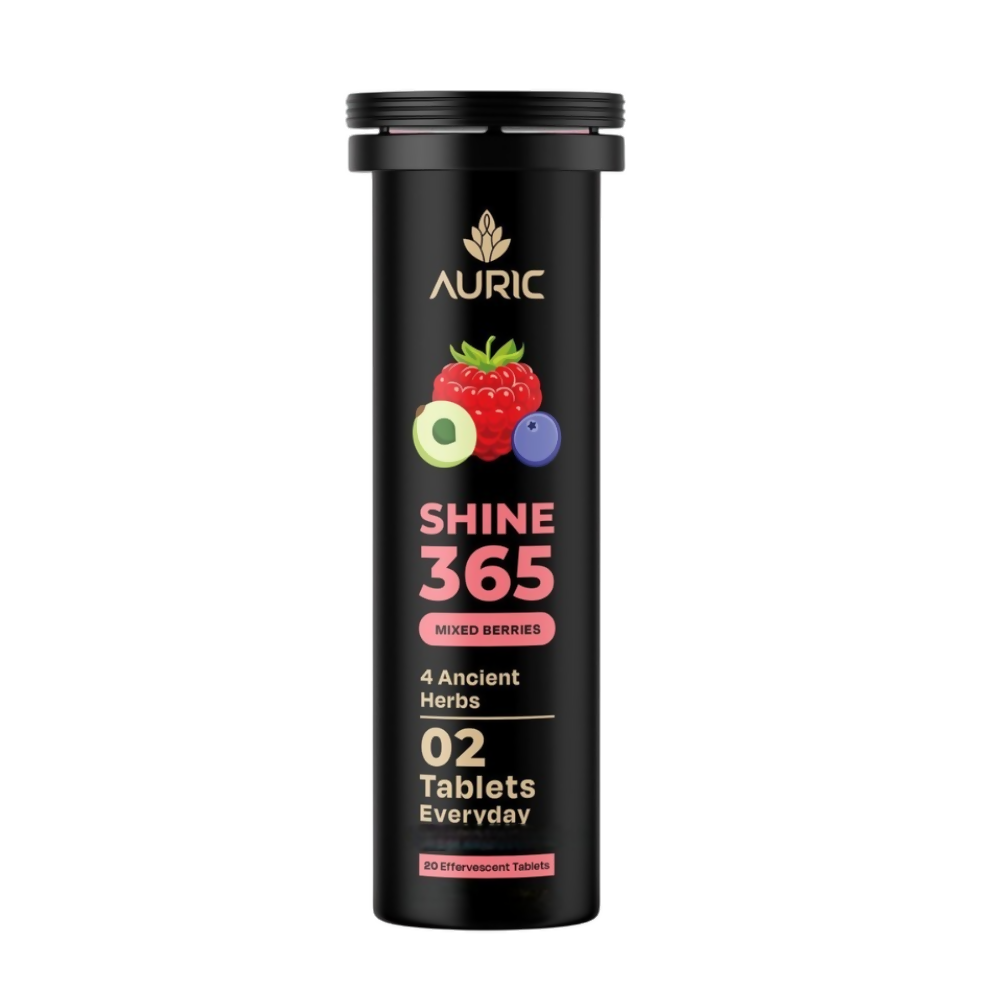 Auric Shine 365 Effervescent Tablets | Mixed Berries Flavour