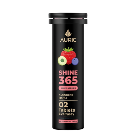 Auric Shine 365 Effervescent Tablets | Mixed Berries Flavour
