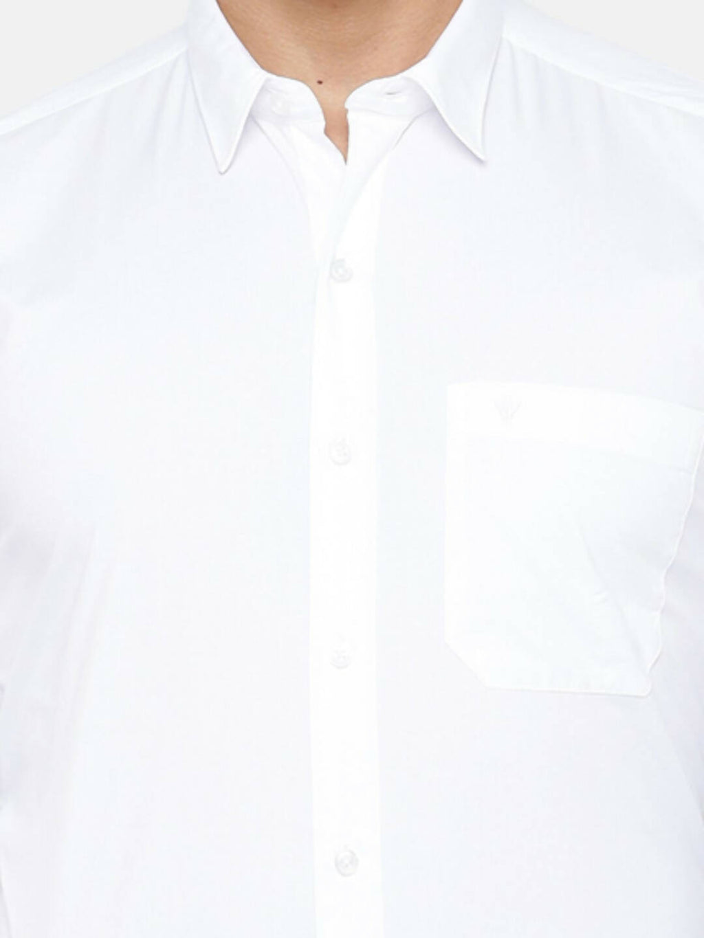Ramraj Cotton Mens Full Sleeve Formal 100 % Cotton White Shirt