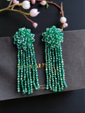 Inhanns Handmade Crystal Waterfall Earrings - Long - Sea Green Big - Distacart