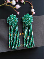 Inhanns Handmade Crystal Waterfall Earrings - Long - Sea Green Big - Distacart